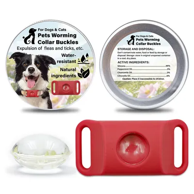 MCBOSON Collier naturel anti-puces et tiques pour chiens et chats en Vert MCBOSON Collier naturel anti-puces et tiques pour chiens et chats en Vert