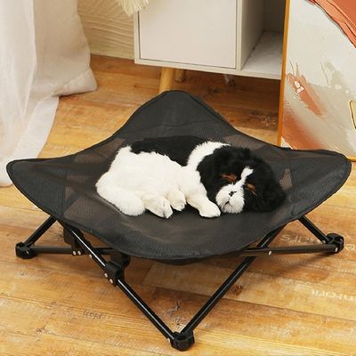 MCBOSON Lit pour chien surélevé, pliable, adapté à l'extérieur
