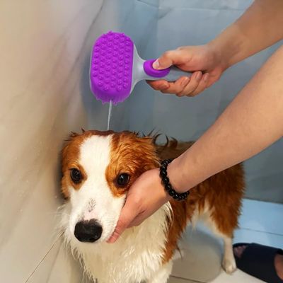 FurryFusion Brosses de massage pour bain d'animaux de compagnie
