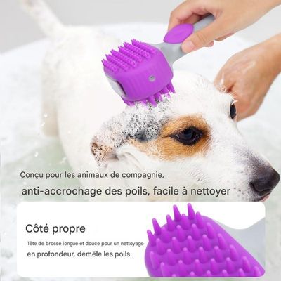 FurryFusion Brosses de massage pour bain d'animaux de compagnie
