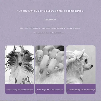 FurryFusion Brosse de bain réglable pour chiens et chats FurryFusion Brosse de bain réglable pour chiens et chats