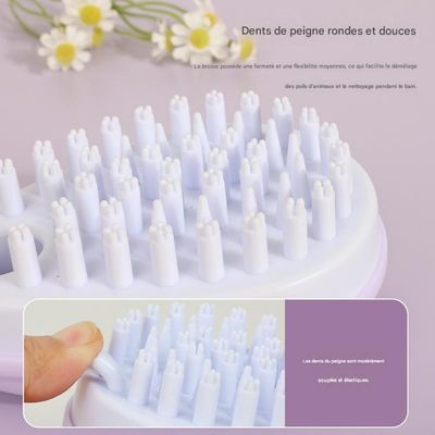 FurryFusion Brosse de bain réglable pour chiens et chats