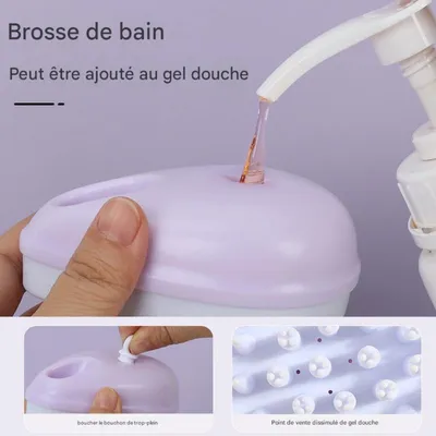 FurryFusion Brosse de bain réglable pour chiens et chats FurryFusion Brosse de bain réglable pour chiens et chats