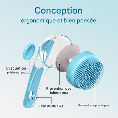 FurryFusion Gant-brosse pour bain d'animal de compagnie