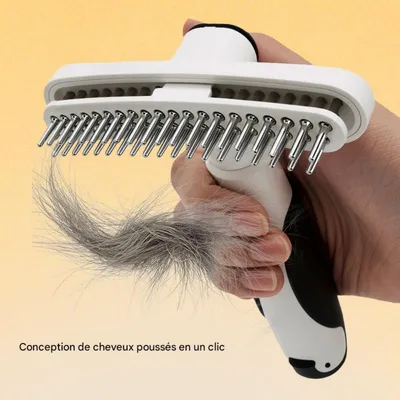 FurryFusion Peigne double rangée pour chien et chat FurryFusion Peigne double rangée pour chien et chat