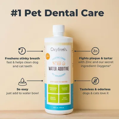 Oxyfresh Additif eau chat chien anti-mauvaise haleine 473ml Oxyfresh Additif eau chat chien anti-mauvaise haleine 473ml