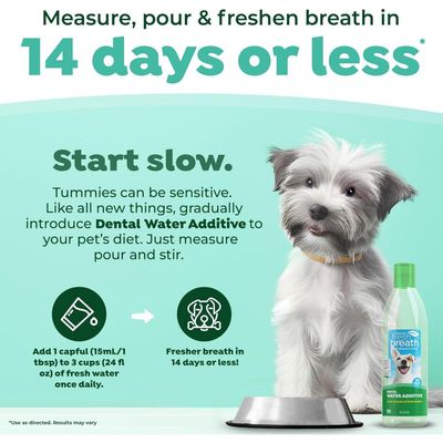 TropiClean Additif eau chien menthe 473ml sans brossage