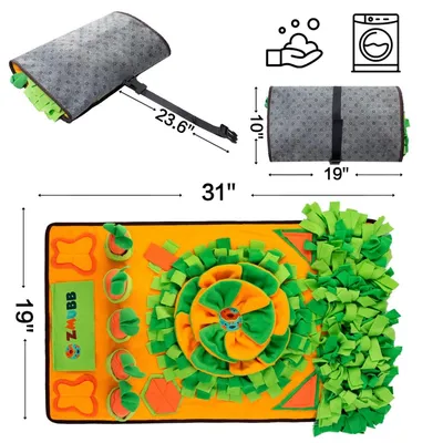 FurryFusion Tapis d'odorat et d'alimentation pour chien FurryFusion Tapis d'odorat et d'alimentation pour chien