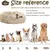 MCBOSON Panier donut vert 50CM chats chiens MCBOSON Panier donut vert 50CM chats chiens