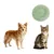 MCBOSON Panier donut vert 50CM chats chiens MCBOSON Panier donut vert 50CM chats chiens