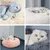 MCBOSON Panier donut vert 50CM chats chiens MCBOSON Panier donut vert 50CM chats chiens