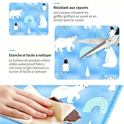 MCBOSON Matelas de refroidissement pour chiens et chats gris L MCBOSON Matelas de refroidissement pour chiens et chats gris L