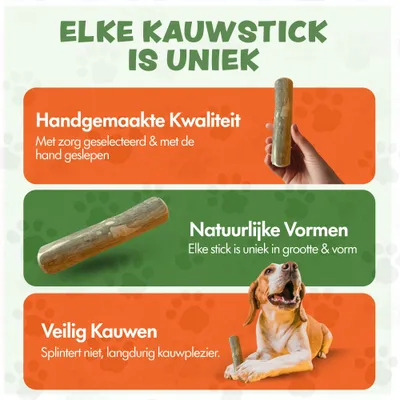 racine de koffeier Kauwstaaf Chien chiot XXS (9–11 cm) - Par pièce racine de koffeier Kauwstaaf Chien chiot XXS (9–11 cm) - Par pièce