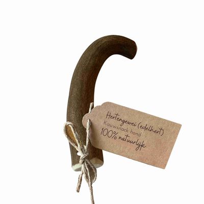 Collier de cerf cervidé snack pour chien 100% naturel 51–74 grammes