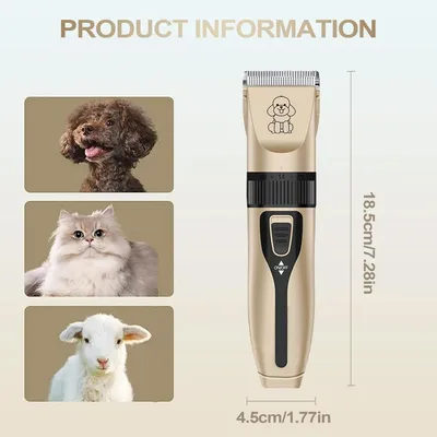 Jlobnyiun Tondeuse chien silencieuse sans fil petite moyenne taille