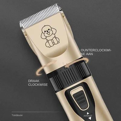 Jlobnyiun Tondeuse chien silencieuse sans fil petite moyenne taille