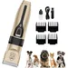 Jlobnyiun Tondeuse chien silencieuse sans fil petite moyenne taille