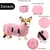 Peignoir chien absorbant (M/50cm, Rose) : manteau de séchage ultra doux