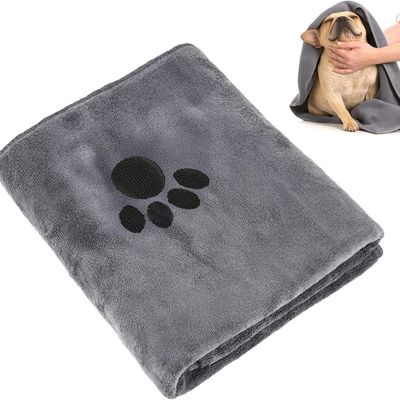 ZooVenture Serviette Chat Chien - Microfibre, 100x50cm, Absorbante