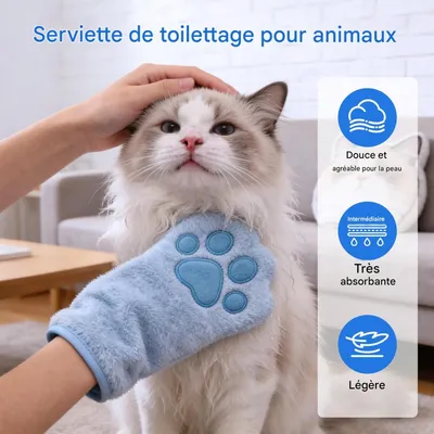 FurryFusion Serviette pour animaux de compagnie FurryFusion Serviette pour animaux de compagnie
