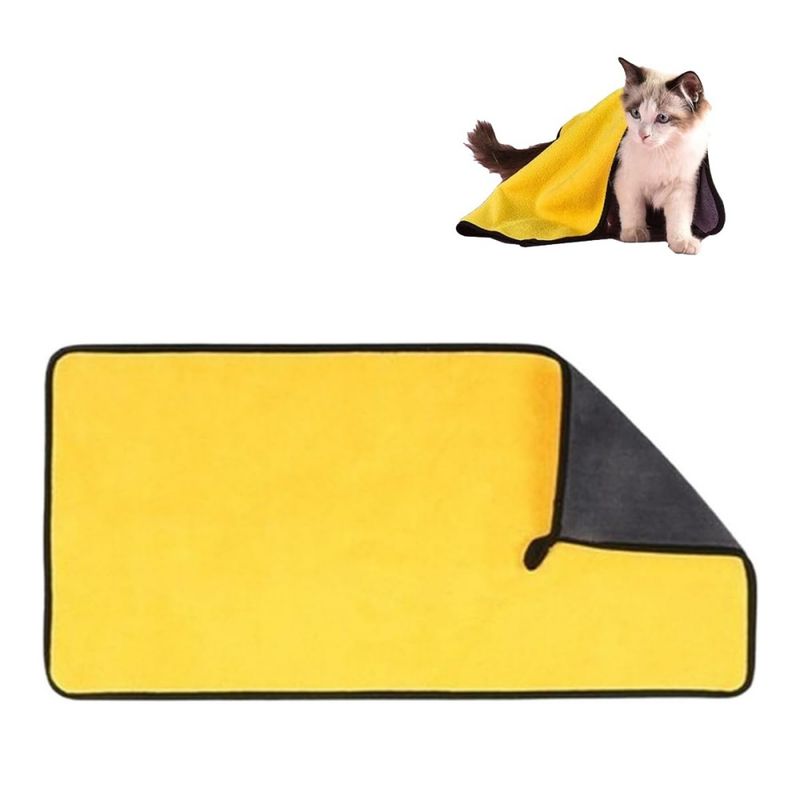 PetTribes Serviette de Bain pour Animaux en Microfibre