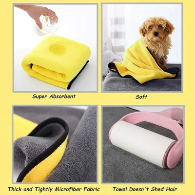PetTribes Serviette de Bain pour Animaux en Microfibre PetTribes Serviette de Bain pour Animaux en Microfibre