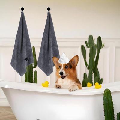 FurryFusion Serviette pour animaux de compagnie en microfibre