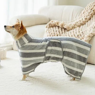 FurryFusion Robe de bain pour chien et chat épaisse FurryFusion Robe de bain pour chien et chat épaisse