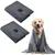 2 serviettes microfibre chien/chat 100x50cm : séchage rapide, gris 2 serviettes microfibre chien/chat 100x50cm : séchage rapide, gris