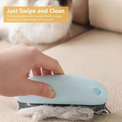 Épilateur animaux bleu : brosse efficace pour poils de chat, sofa & tissus Épilateur animaux bleu : brosse efficace pour poils de chat, sofa & tissus