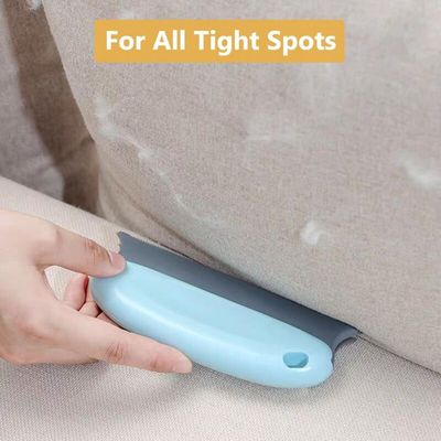 Épilateur animaux bleu : brosse efficace pour poils de chat, sofa & tissus