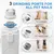 ZooVenture 2en1 Coupe Ongle Grattoir LED Gris