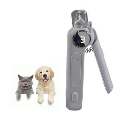 ZooVenture 2en1 Coupe Ongle Grattoir LED Gris