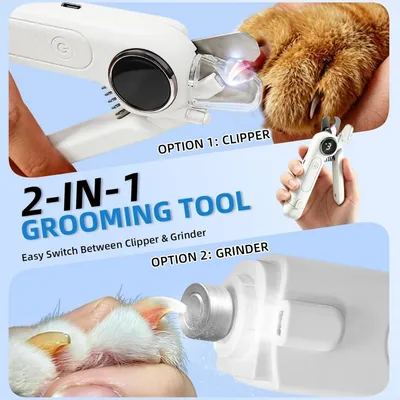 ZooVenture 2en1 Coupe Ongle Grattoir LED Blanc ZooVenture 2en1 Coupe Ongle Grattoir LED Blanc