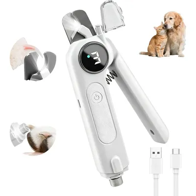 ZooVenture 2en1 Coupe Ongle Grattoir LED Gris ZooVenture 2en1 Coupe Ongle Grattoir LED Gris