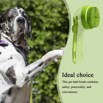PetTribes Brosse de Toilettage Brosse de Bain pour Animaux PetTribes Brosse de Toilettage Brosse de Bain pour Animaux