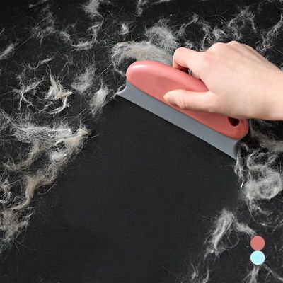 2 brosses anti-poils (bleu/marron) : habits, lit, tapis - Réutilisables