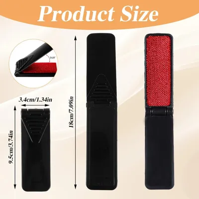 Brosse anti-poils réutilisable & antistatique (noire) : habits, canapés Brosse anti-poils réutilisable & antistatique (noire) : habits, canapés