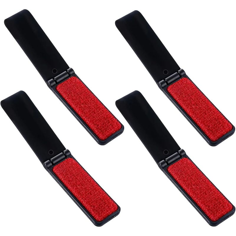 Brosse anti-poils réutilisable & antistatique (noire) : habits, canapés