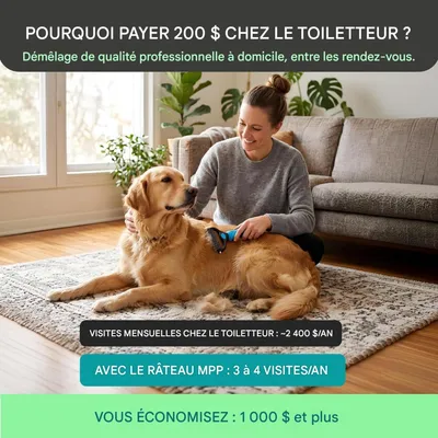 HausPets Peigne démêlant pour chiens et chats