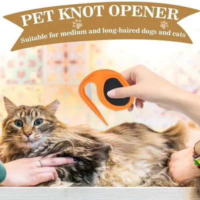 2 peignes démêlants pour animaux (orange + vert) : brosse soin & nœuds 2 peignes démêlants pour animaux (orange + vert) : brosse soin & nœuds