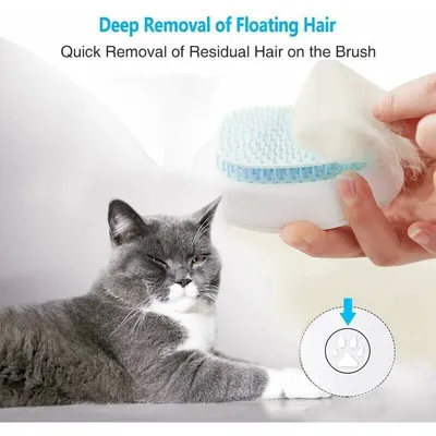 Brosse autonettoyante chat & chien : peigne de toilettage pour poils longs Brosse autonettoyante chat & chien : peigne de toilettage pour poils longs