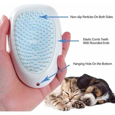 Brosse autonettoyante chat & chien : peigne de toilettage pour poils longs Brosse autonettoyante chat & chien : peigne de toilettage pour poils longs