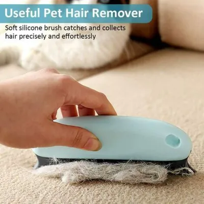 Brosse anti-poils pro réutilisable : meuble, vêtement, tapis & auto, bleu Brosse anti-poils pro réutilisable : meuble, vêtement, tapis & auto, bleu