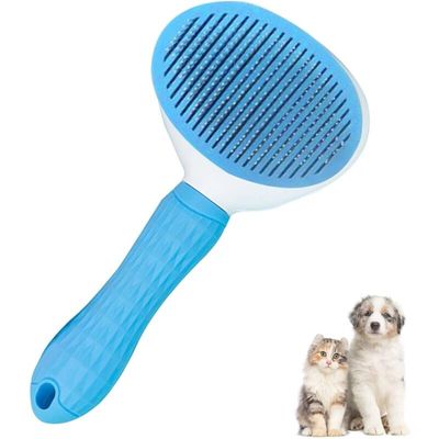 Brosse animaux bleue : outil de démêlage pour poils emmêlés & poils morts