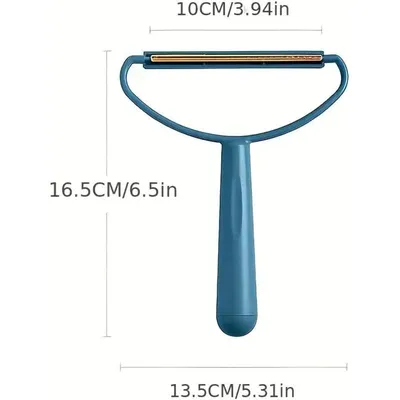 Lot de 2 grattoirs anti-poils : râteau à tapis & textile, Bleu + Orange Lot de 2 grattoirs anti-poils : râteau à tapis & textile, Bleu + Orange