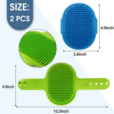 PetTribes Brosse de Toilettage Animal Brosse de Bain PetTribes Brosse de Toilettage Animal Brosse de Bain
