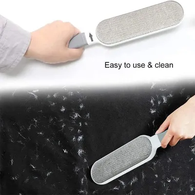 Brosse anti-poils double face : élimine poils chat/chien & peluches Brosse anti-poils double face : élimine poils chat/chien & peluches