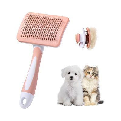 MCBOSON Brosse 2 en 1 élimine poils morts nœuds nettoyage 1 clic chien chat