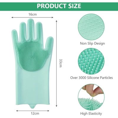 Gant de toilettage vert : massage & bain pour animaux, cuisine & voiture